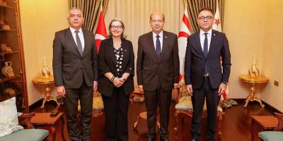 Tatar, emekliye ayrılan Şefik ile Yüksek Mahkeme Başkanlığı'na atanan Özerdağ’ı kabul etti