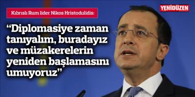 “Diplomasiye zaman tanıyalım, buradayız ve müzakerelerin yeniden başlamasını umuyoruz”