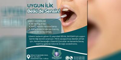 Lösemi tedavisi gören 12 yaşındaki Seval Saydam’a uygun kemik iliği aranıyor…