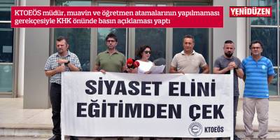 “Siyaset elini eğitimden çek”