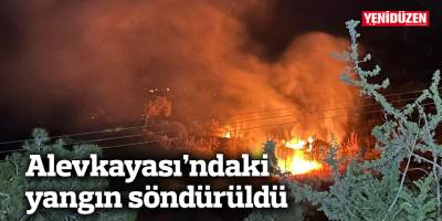 Alevkayası’ndaki yangın söndürüldü