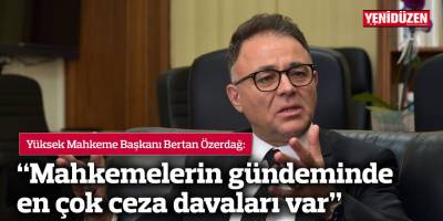 “Mahkemelerin gündeminde en çok ceza davaları var”