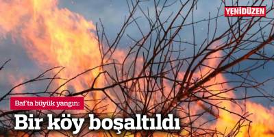 Baf'ta büyük yangın