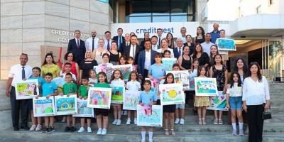 Creditwest Bank’ın düzenlediği 30. Yıl Resim Yarışması’nın ödülleri dağıtıldı