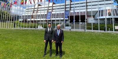 Özçınar ile Amcaoğlu Strasbourg’da Avrupa Konseyi toplantısına katıldı