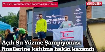 Yüzücü Boran Bora'dan İtalya'da üçüncülük