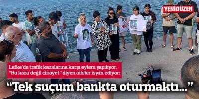 Lefke'de trafik kazalarına karşı eylem: “Tek suçum bankta oturmaktı…”