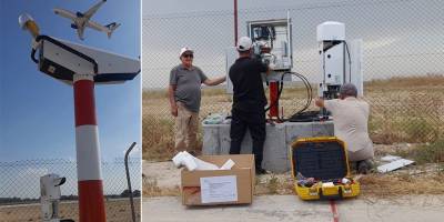 Ercan'da otomatik meteoroloji gözlem sisteminin kurulumu tamamlandı