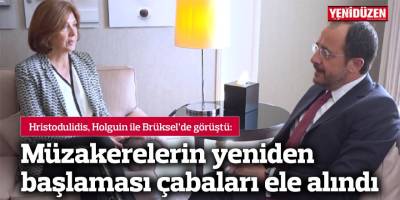 Hristodulidis Brüksel'de Holguin'le görüştü