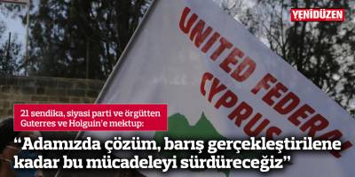 "Adamızda çözüm, barış gerçekleştirilene kadar mücadeleyi sürdüreceğiz"