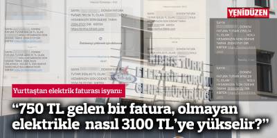 Yurttaştan elektrik faturası isyanı