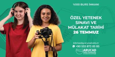 ARUCAD özel yetenek sınavı ve mülakatları 26 Temmuz’da