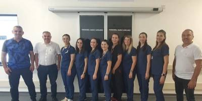 KKTC Fenerbahçeliler Derneği, hemşirelere iş kıyafeti bağışladı