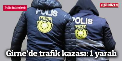 Girne’de trafik kazası: 1 yaralı