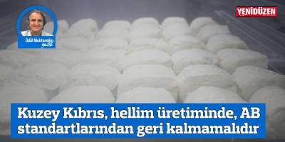 Kuzey Kıbrıs, hellim üretiminde, AB standartlarından geri kalmamalıdır