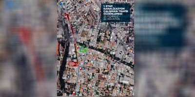 Mehmet Akif Caddesi’nde kanalizasyon çalışmaları 25 Temmuz Perşembe günü başlıyor