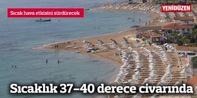 Sıcaklık 37-40 derece civarında