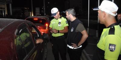 Trafik denetimlerinde 345 sürücü rapor edildi