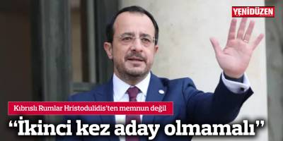 Kıbrıslı Rumlar Hristodulidis’ten memnun değil