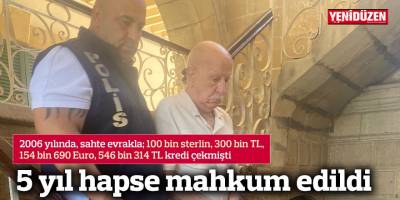 5 yıl hapse mahkum edildi