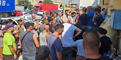 Mağusa Limanı’nda günlük işçiler iş bırakma eylemi yaptı