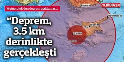 Meteoroloji'den deprem açıklaması...
