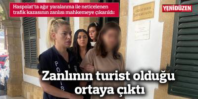 Zanlının turist olduğu ortaya çıktı