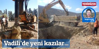 Vadili'de yanı kazılar...