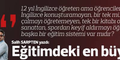 Eğitimdeki En Büyük Sorun