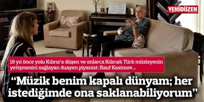 “Müzik benim kapalı dünyam; her  istediğimde ona saklanabiliyorum”