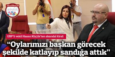 “Oylarımızı başkan görecek şekilde katlayıp sandığa attık”