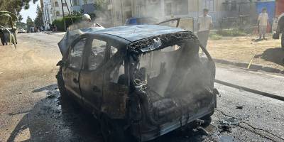 Küçükkaymaklı'da araç yangını...