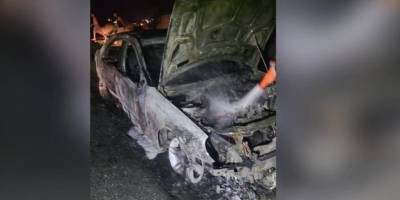 Pınarbaşı-Göçeri yolunda seyir halindeki araç