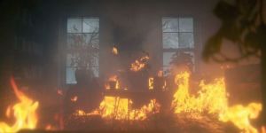 Yangında bir kişi ağır yaralandı