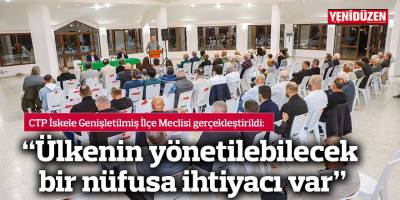 “Ülkenin yönetilebilecek bir nüfusa ihtiyacı var”