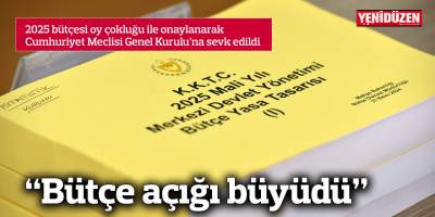 2025 bütçesi oy çokluğu ile onaylanarak Cumhuriyet Meclisi Genel Kurulu’na sevk edildi