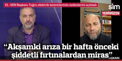 “Akşamki arıza bir hafta önceki şiddetli fırtınalardan miras”