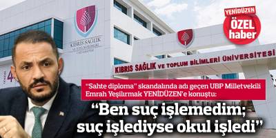 “Ben suç işlemedim; suç işlediyse okul işledi”
