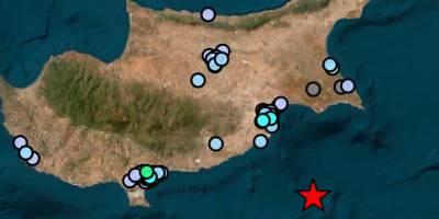 Larnaka açıklarında 4.2 büyüklüğünde deprem