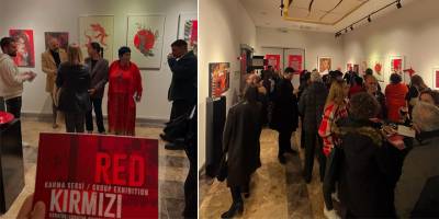 "Kırmızı" sergisi açıldı