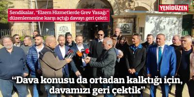 “Dava konusu da ortadan kalktığı için, davamızı geri çektik”