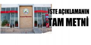 İstifa eden KOOP yönetimi sessizliğini bozdu