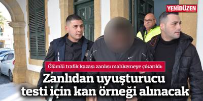 Zanlıdan uyuşturucu testi için kan örneği alınacak