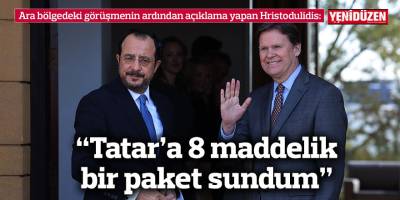 “Tatar’a 8 maddelik bir paket sundum”