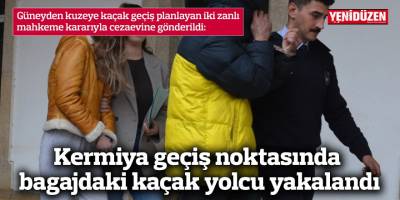 Kermiya geçiş noktasında bagajdaki kaçak yolcu yakalandı