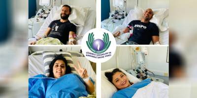 Dört donör kök hücre ve lenfosit bağışında bulundu