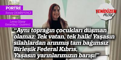 "Aynı toprağın çocukları düşman olamaz: Tek vatan, tek halk! Yaşasın silahlardan arınmış tam bağımsız Birleşik Federal Kıbrıs, Yaşasın yarınlarımızın barışı!"