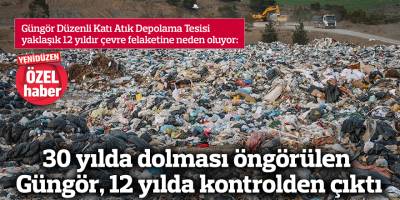 30 yılda dolması öngörülen Güngör, 12 yılda kontrolden çıktı