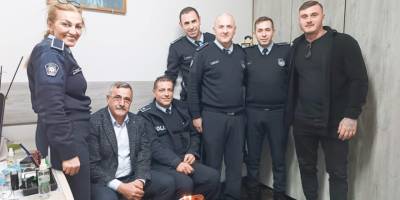 Başkan Çelebi’ye Boğaz Polis Karakolu’nda sürpriz kutlama