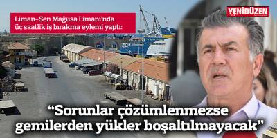 Yeltekin: “Sorunlar çözümlenmezse gemilerden yükler boşaltılmayacak”